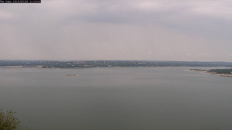 Lake Travis webcam, September 28, 2015 10:20 AM CT