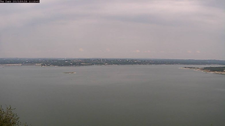 Lake Travis webcam, September 28, 2015 10:25 AM CT