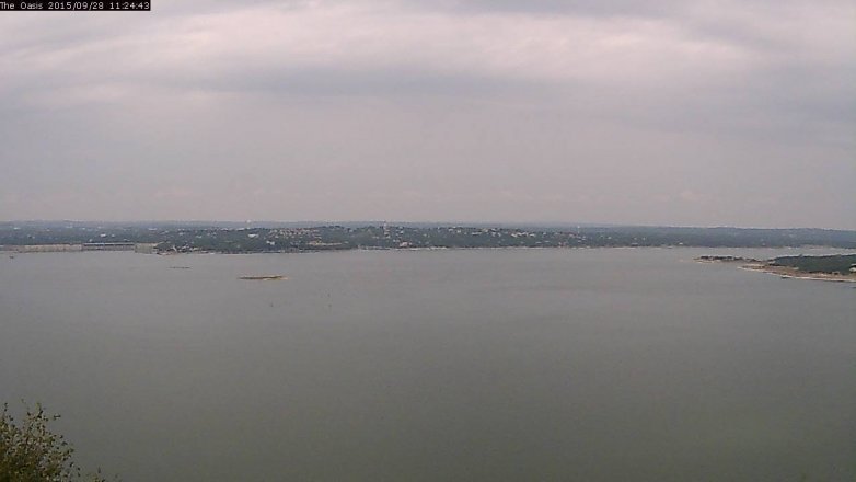 Lake Travis webcam, September 28, 2015 10:30 AM CT