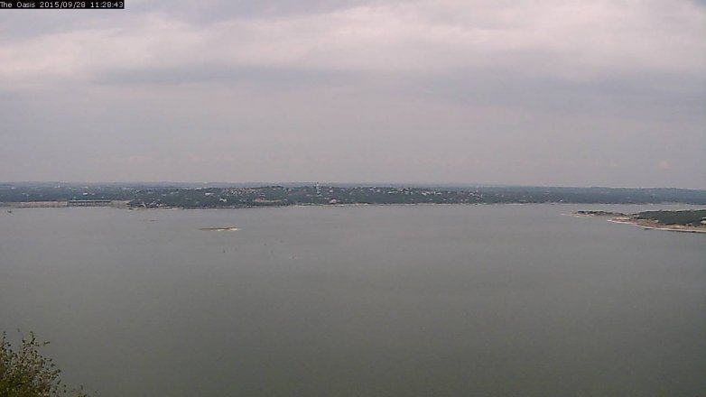 Lake Travis webcam, September 28, 2015 10:35 AM CT