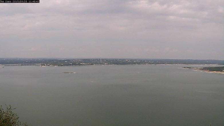 Lake Travis webcam, September 28, 2015 10:55 AM CT
