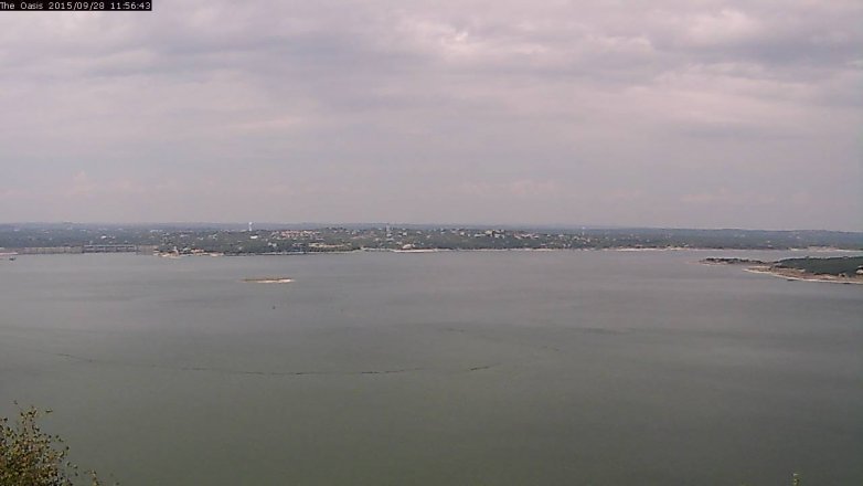 Lake Travis webcam, September 28, 2015 11:05 AM CT