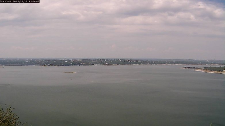 Lake Travis webcam, September 28, 2015 11:10 AM CT