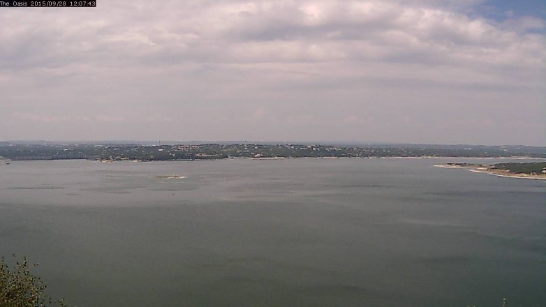 Lake Travis webcam, September 28, 2015 11:15 AM CT