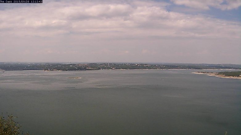 Lake Travis webcam, September 28, 2015 11:20 AM CT