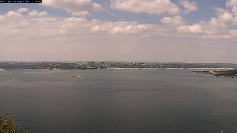 Lake Travis webcam, September 28, 2015 11:30 AM CT