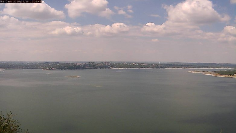 Lake Travis webcam, September 28, 2015 11:35 AM CT