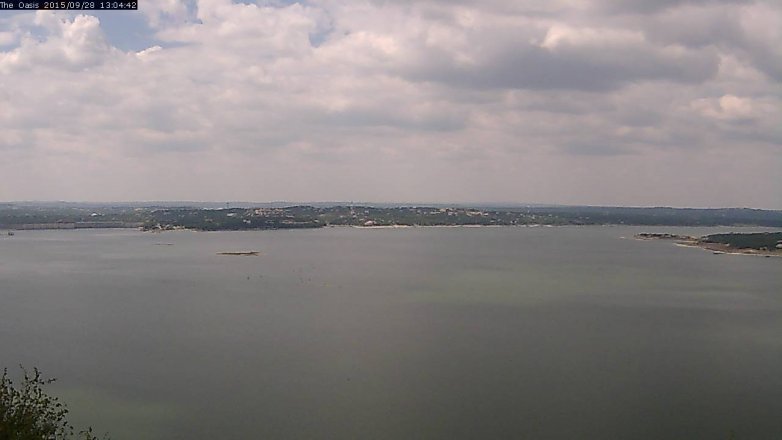 Lake Travis webcam, September 28, 2015 12:10 PM CT