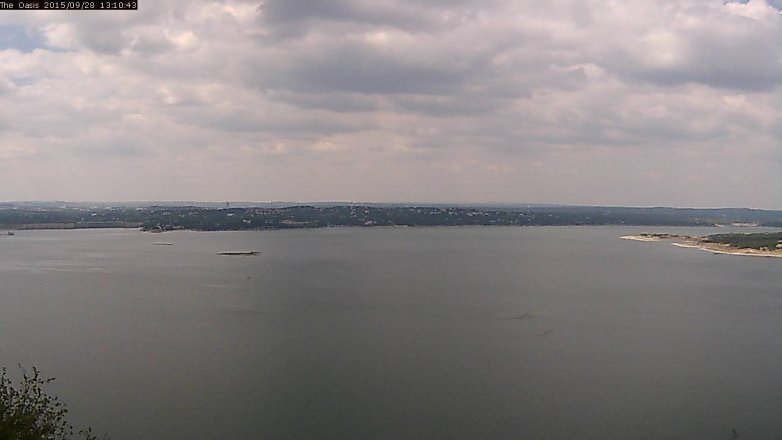 Lake Travis webcam, September 28, 2015 12:20 PM CT