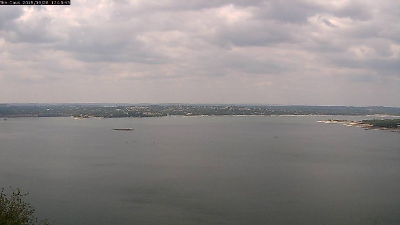Lake Travis webcam, September 28, 2015 12:25 PM CT