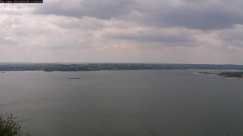 Lake Travis webcam, September 28, 2015 12:40 PM CT