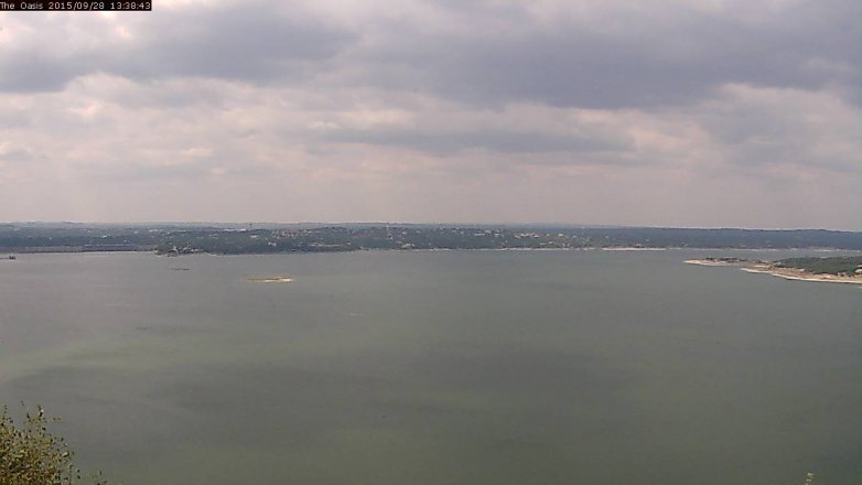 Lake Travis webcam, September 28, 2015 12:45 PM CT