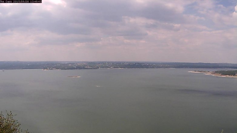 Lake Travis webcam, September 28, 2015 12:55 PM CT