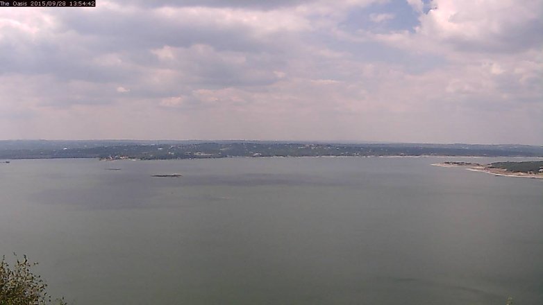 Lake Travis webcam, September 28, 2015 1:00 PM CT