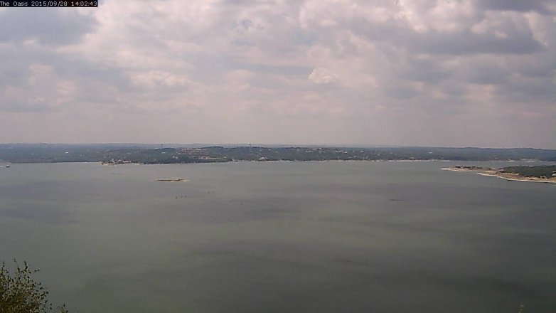 Lake Travis webcam, September 28, 2015 1:10 PM CT