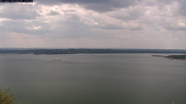 Lake Travis webcam, September 28, 2015 2:00 PM CT