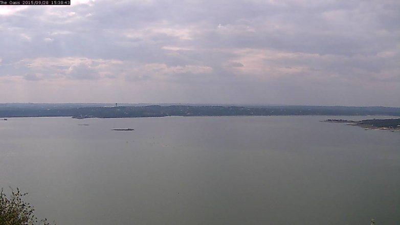 Lake Travis webcam, September 28, 2015 2:45 PM CT