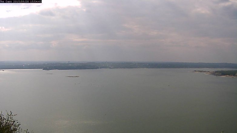 Lake Travis webcam, September 28, 2015 3:00 PM CT