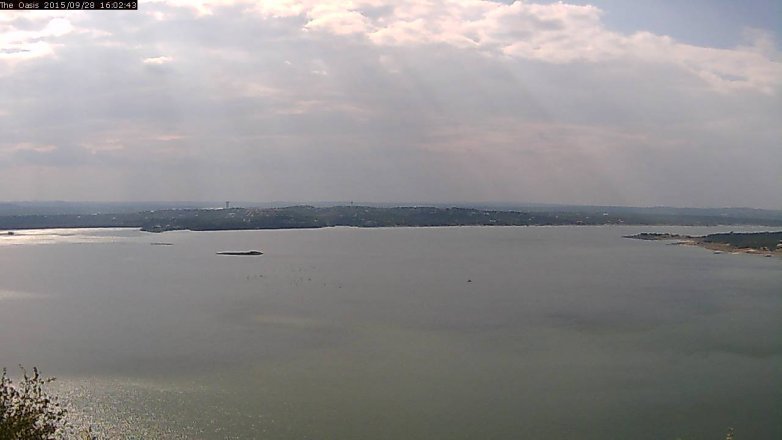 Lake Travis webcam, September 28, 2015 3:10 PM CT