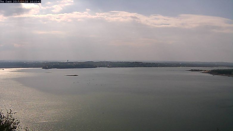Lake Travis webcam, September 28, 2015 3:15 PM CT