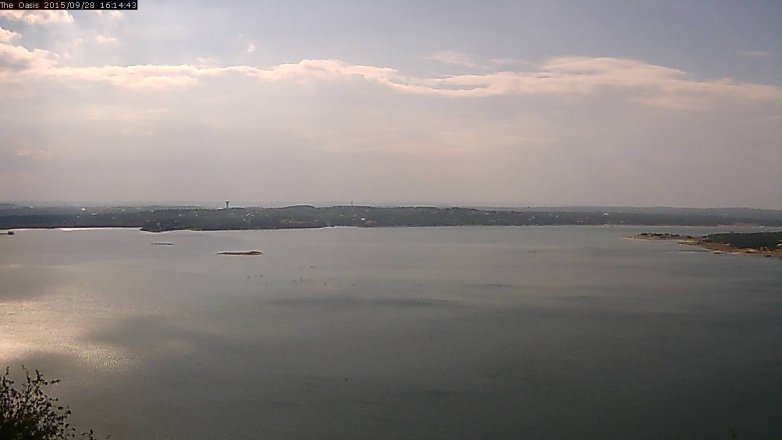 Lake Travis webcam, September 28, 2015 3:20 PM CT