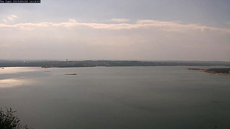 Lake Travis webcam, September 28, 2015 3:25 PM CT