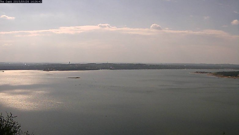 Lake Travis webcam, September 28, 2015 3:35 PM CT