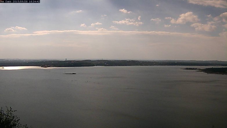 Lake Travis webcam, September 28, 2015 3:40 PM CT