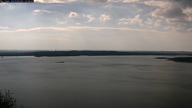 Lake Travis webcam, September 28, 2015 3:45 PM CT