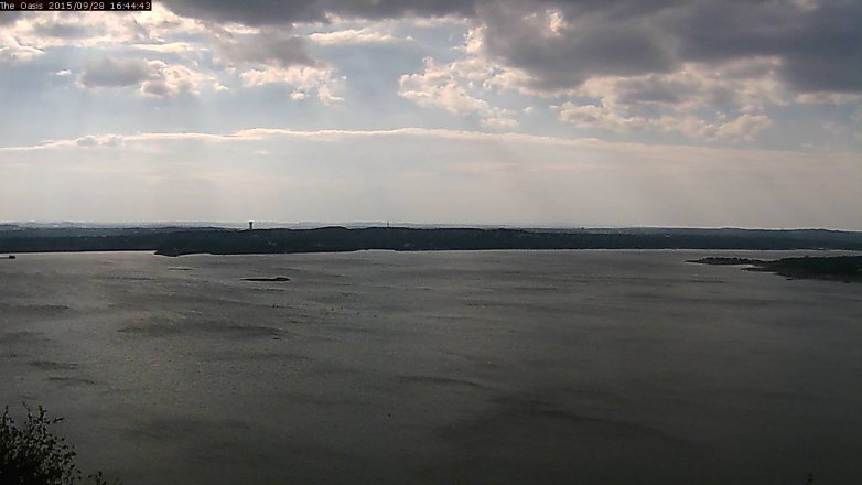 Lake Travis webcam, September 28, 2015 3:50 PM CT