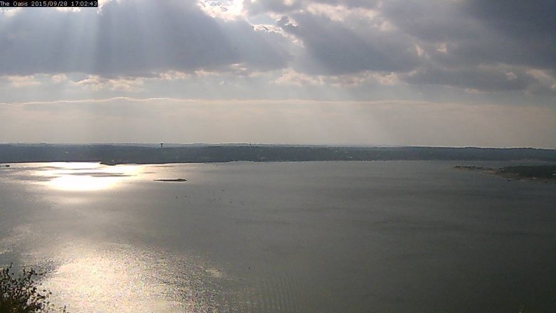 Lake Travis webcam, September 28, 2015 4:10 PM CT