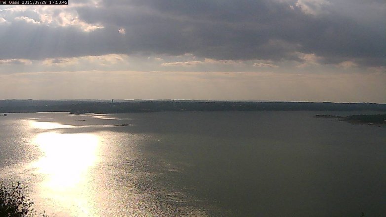 Lake Travis webcam, September 28, 2015 4:15 PM CT