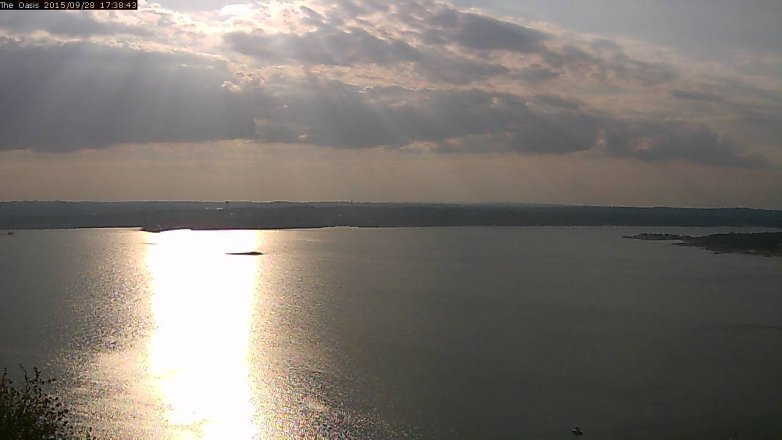 Lake Travis webcam, September 28, 2015 4:45 PM CT