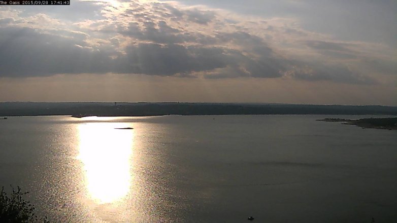 Lake Travis webcam, September 28, 2015 4:50 PM CT