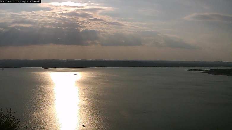 Lake Travis webcam, September 28, 2015 4:55 PM CT