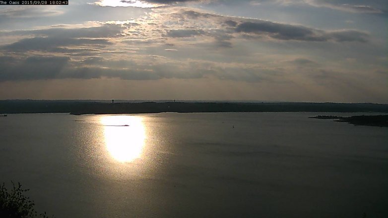 Lake Travis webcam, September 28, 2015 5:10 PM CT