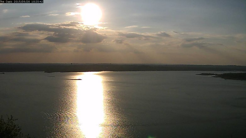 Lake Travis webcam, September 28, 2015 5:25 PM CT