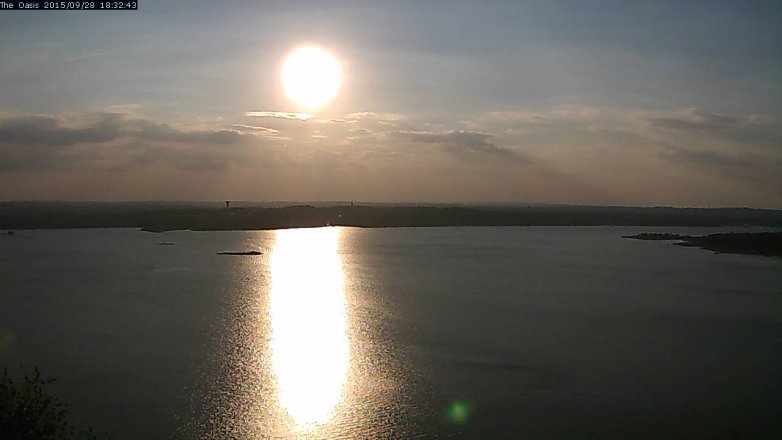 Lake Travis webcam, September 28, 2015 5:40 PM CT