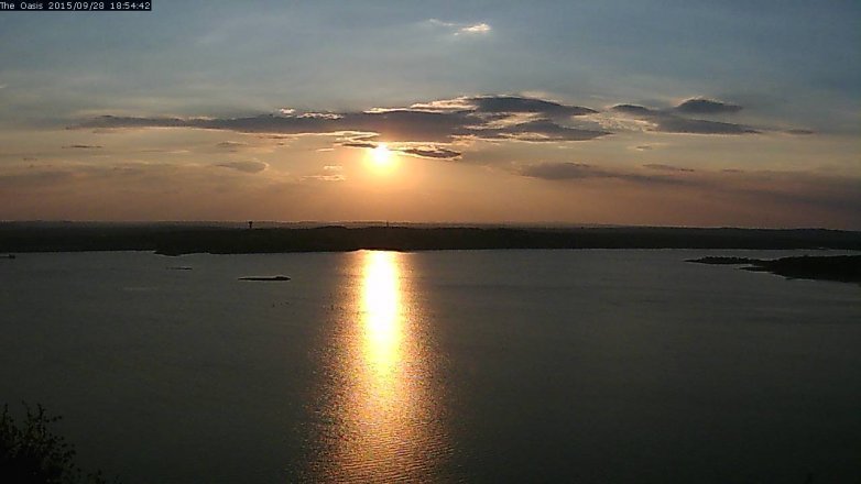 Lake Travis webcam, September 28, 2015 6:00 PM CT