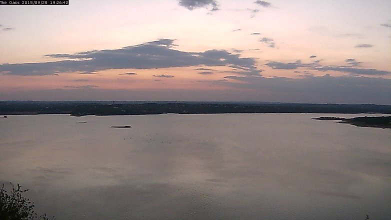 Lake Travis webcam, September 28, 2015 6:30 PM CT