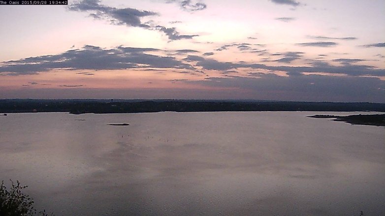 Lake Travis webcam, September 28, 2015 6:40 PM CT