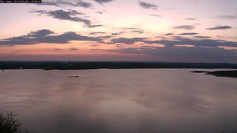 Lake Travis webcam, September 28, 2015 6:45 PM CT