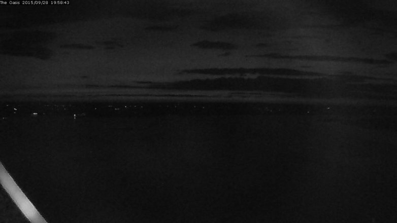 Lake Travis webcam, September 28, 2015 7:05 PM CT