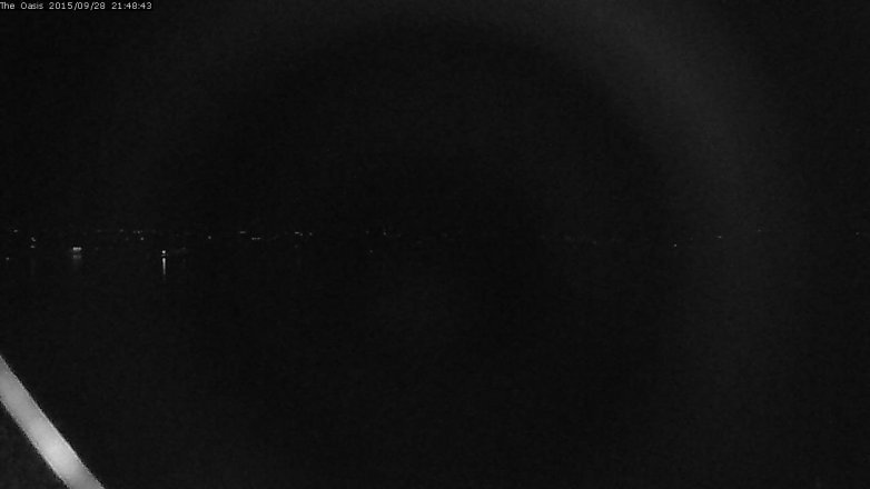 Lake Travis webcam, September 28, 2015 8:55 PM CT