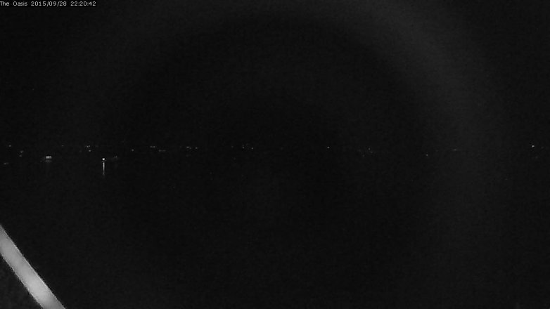 Lake Travis webcam, September 28, 2015 9:25 PM CT