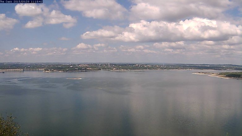 Lake Travis webcam, September 29, 2015 10:25 AM CT