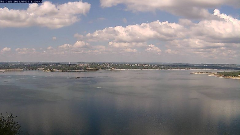 Lake Travis webcam, September 29, 2015 10:30 AM CT