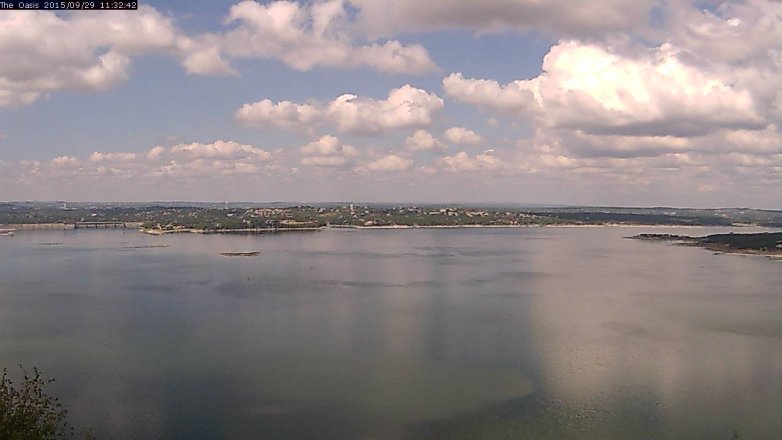 Lake Travis webcam, September 29, 2015 10:40 AM CT