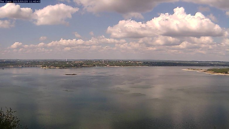 Lake Travis webcam, September 29, 2015 10:45 AM CT
