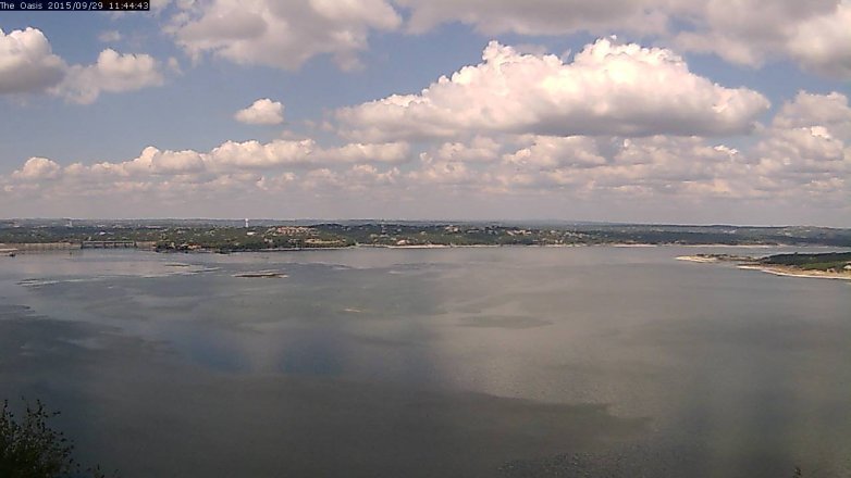 Lake Travis webcam, September 29, 2015 10:50 AM CT